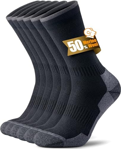 Merino Wool Hiking Socks 3-Pack
