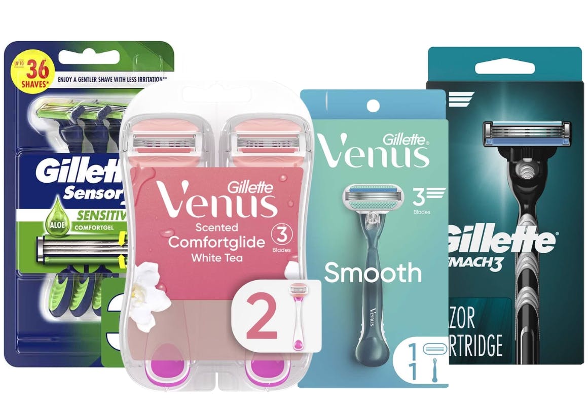 2 Gillette + 2 Venus