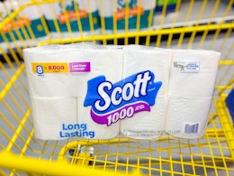 scott toilet paper in shopping cart