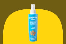 Hawaiian Tropic mist bottle on KCL template