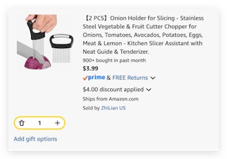 Onion Holder for Slicing