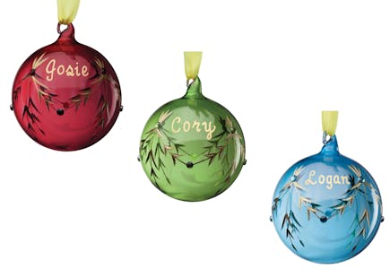 Personalized Birthstone Ornaments