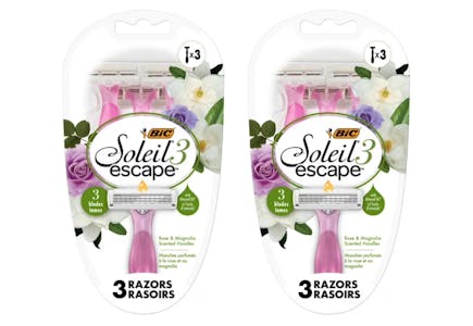 2 Bic Soleil Razor Packs