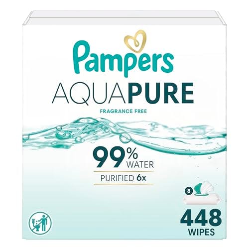 Pampers Aqua Pure Baby Wipes 8-Pack