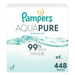 Pampers Aqua Pure Baby Wipes 8-Pack