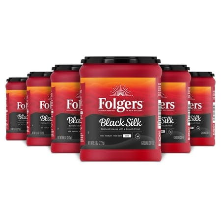Folgers Black Silk Coffee 6-Pack