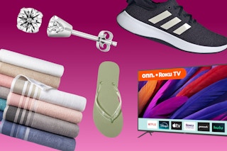 tv adidas flip flops earrings towels