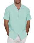 Men's Linen Button Down Shirt