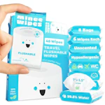 Flushable Wipes 8-Pack