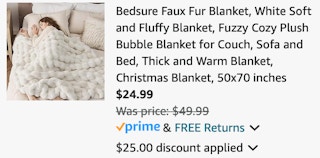 faux fur throw