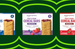 amazon grocery bars on a grid