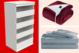 48-Hour Clearance Sale at Wayfair: $88 Storage Bench, $18 Sheets, and More card image