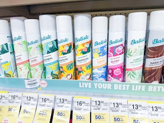 batiste dry shampoo on walgreens shelf