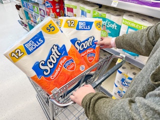 scott toilet paper in walgreens cart