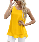Women's Sleeveless Chiffon Blouse