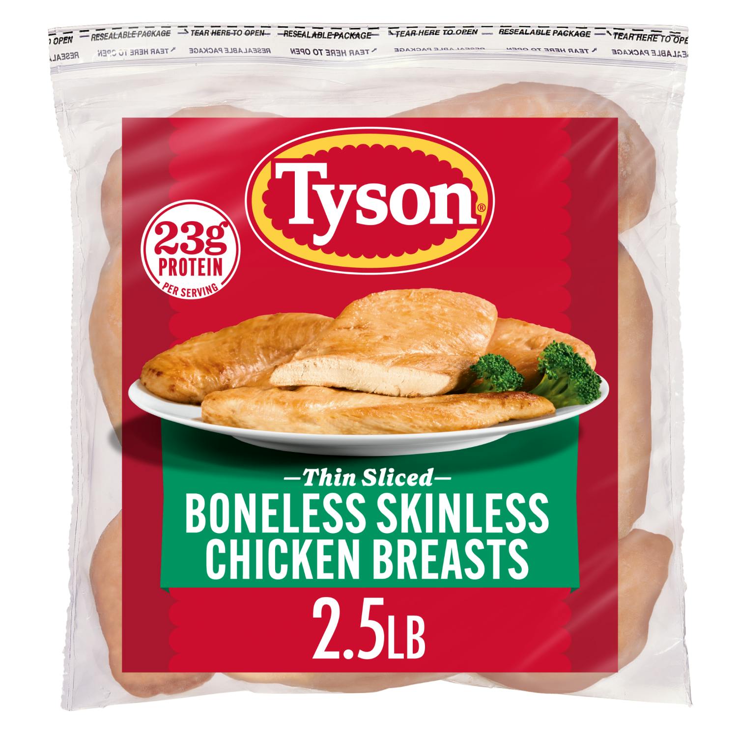 2 Tyson Frozen Chicken Breasts Bags