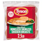2 Tyson Frozen Chicken Breasts Bags