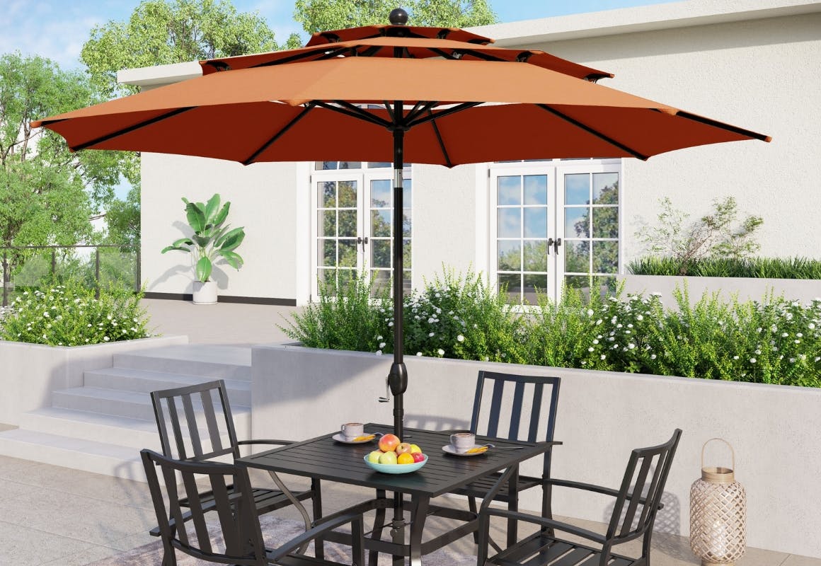 Maison Arts Patio Umbrella with LED Lights