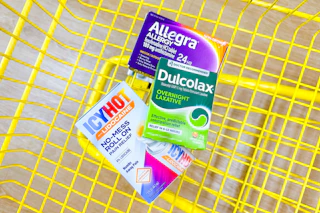 opella brands in a yellow shopping cart
