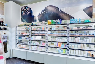 JCPenney Thirteen Lune sign and shelf