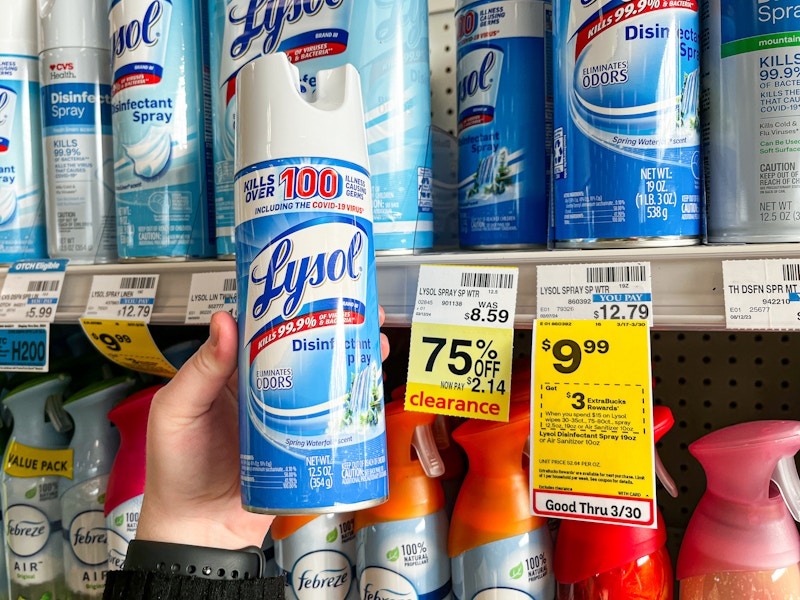 cvs lysol spray clearance 2