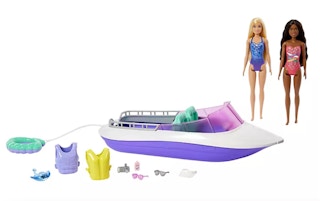 barbie playset with boat