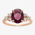 Purple Cubic Zirconia Cocktail Ring