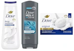 2 Dove Body Washes + 1 Bar Soap
