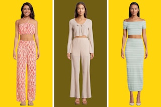 Three styles of No Boundaries Juniors' 2-piece outfits