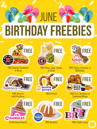 June Birthday Freebies