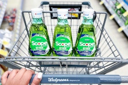3 scope mouthwashes in a cart