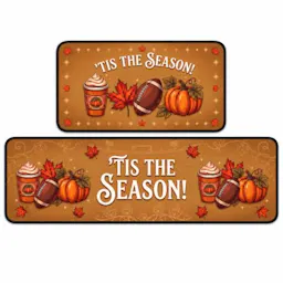 Fall Football Kitchen Mats