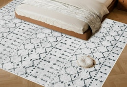 Online Only: 5' x 8' Area Rug, Just $30 at Walmart (Reg. $100) card image