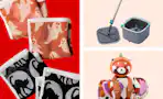 Halloween towels, blanket and mop