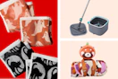 Halloween towels, blanket and mop
