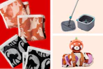 Halloween towels, blanket and mop