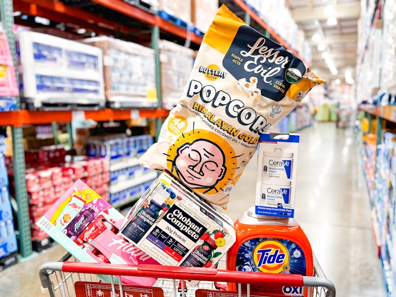 costco hot buys lesser evil popcorn chobani protein drink tide pods alani nu energy drink cerave lotion