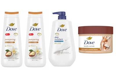 4 Dove Body Products