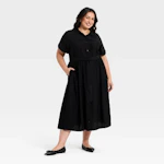 Ava & Viv Women's Midi Shirtdress