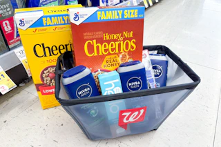 walgreens groceries in shopping basket