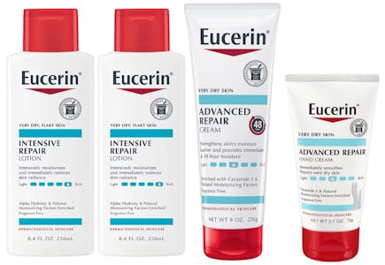 4 Eucerin Lotions