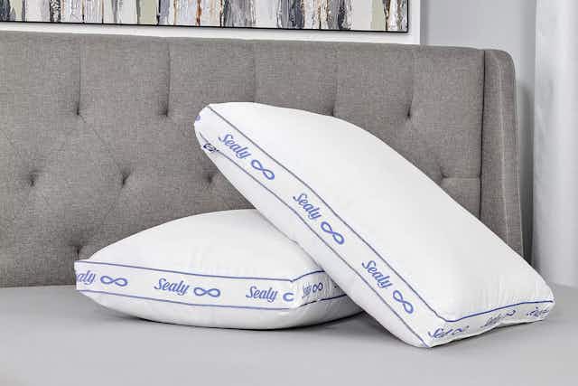 Grab a Sealy Cooling Pillow 2-Pack for $20 at JCPenney card image