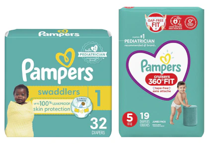 2 Pampers Jumbo Packs