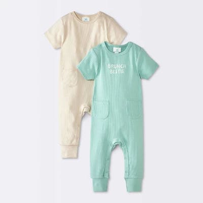 Cloud Island Baby Romper 2-Pack