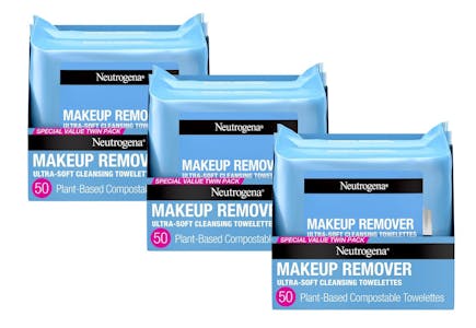 3 Neutrogena Wipes 2-Packs
