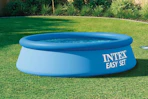 an intex pool in a yard