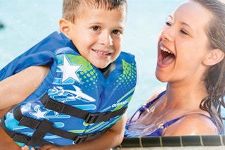 Kid Wearing Life Jacket