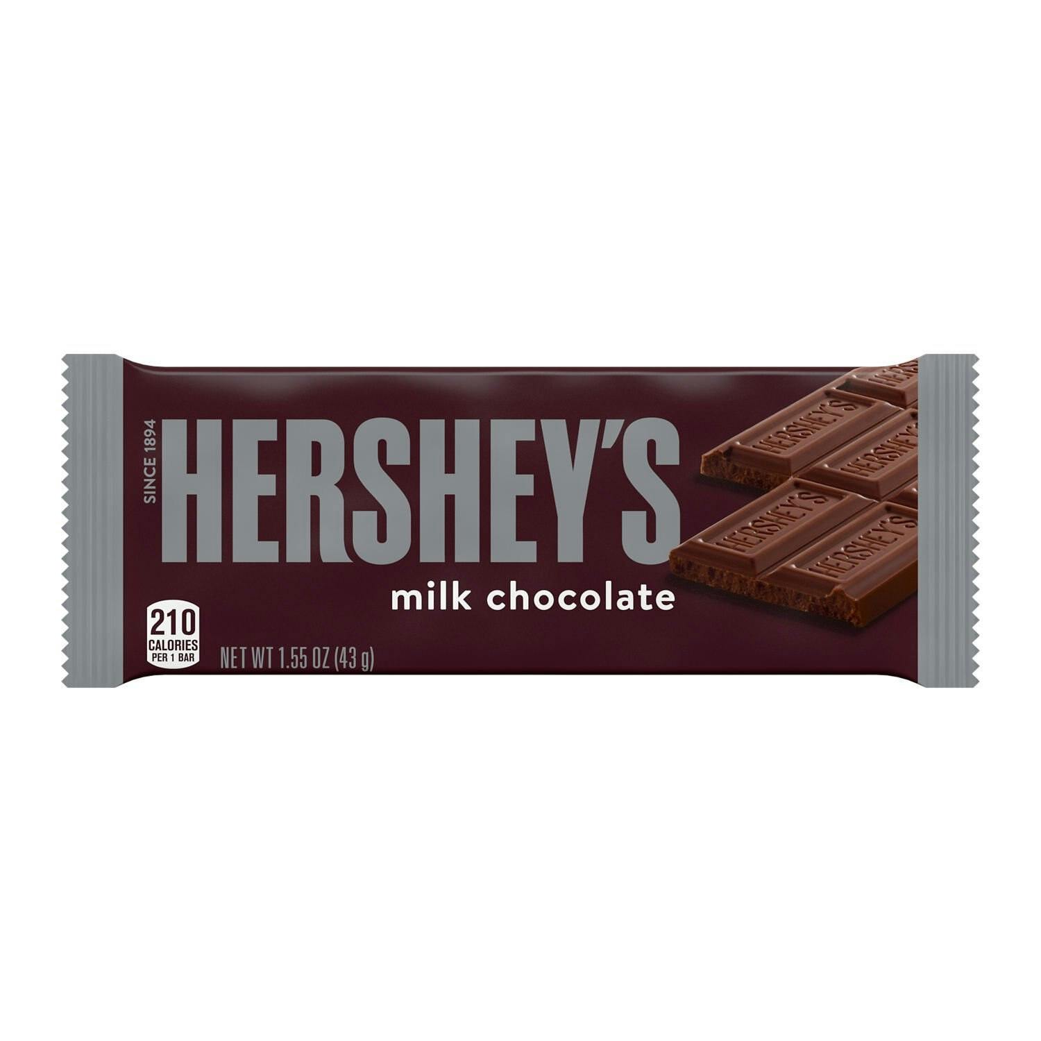 2 Hershey's Milk Chocolate Candy Bars