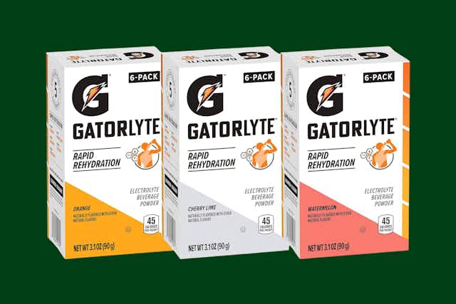 Gatorlyte Rapid Rehydration Variety Pack, Now as Low as $11.61 on Amazon card image