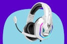YPBDAN Gaming Headset on a blue background.